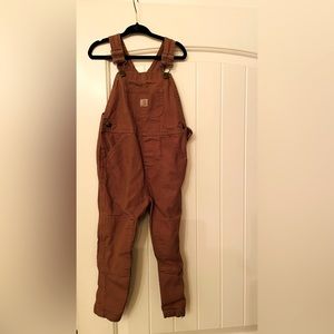 Brown Carhartt Overalls 3T